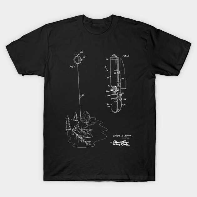 Impact Responsive Distress Signal Device Vintage Patent Hand Drawing T-Shirt by TheYoungDesigns